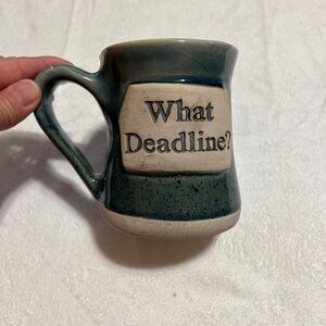 Tumbleweed Pottery What Deadline Mug